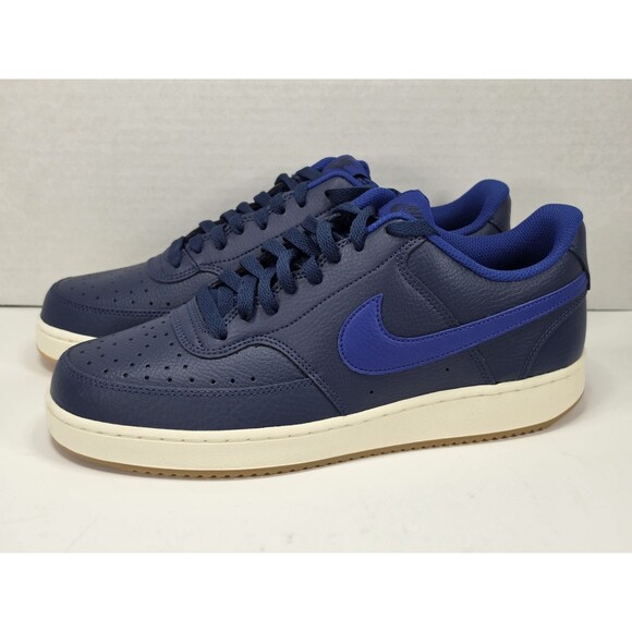 Nike Court Vision Low Shoes Midnight Navy Men\'s Size 10 Royal Blue